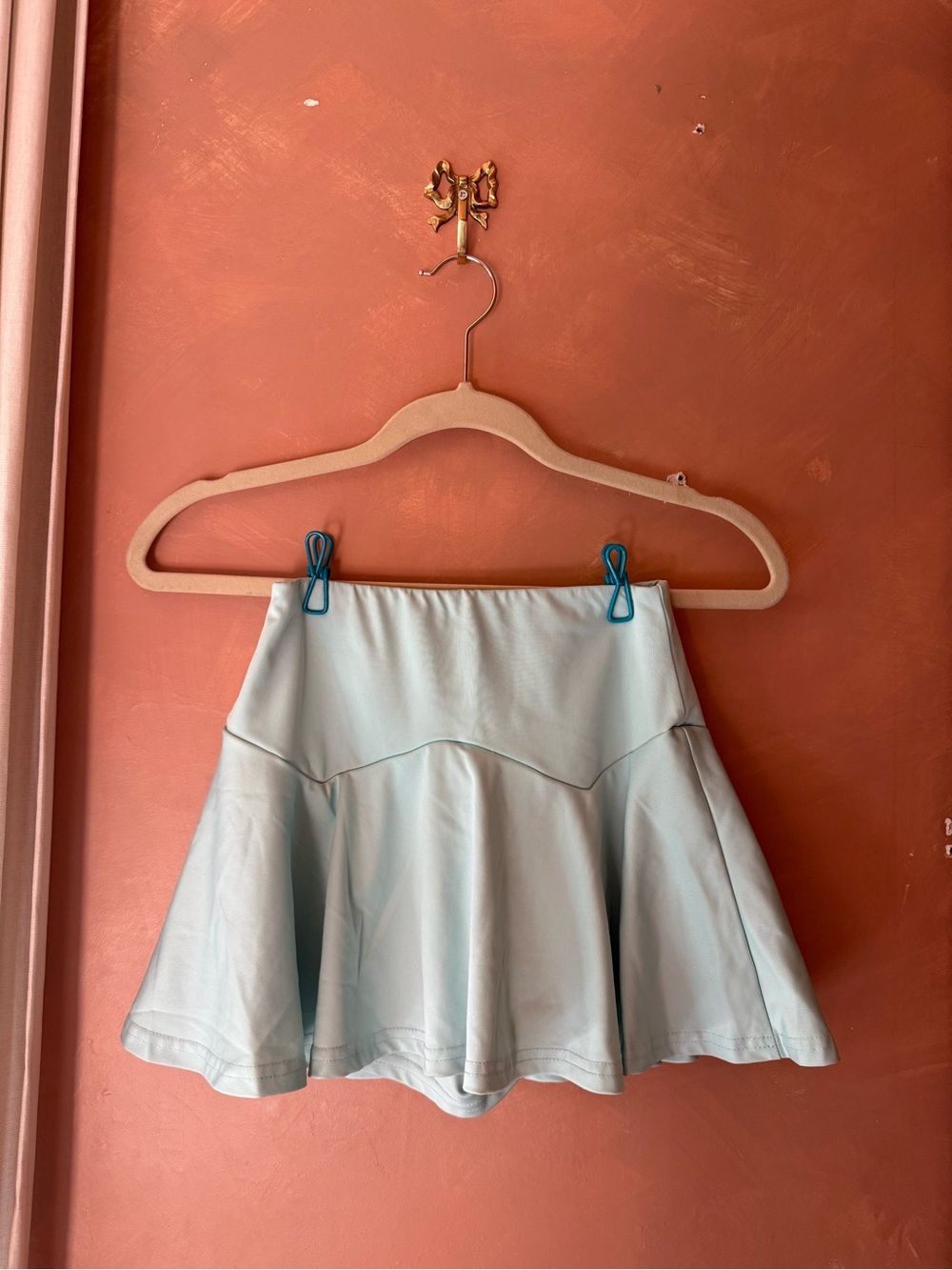 Light Blue Women's Flared Mini Skort